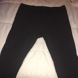 midi black leggings XXXL